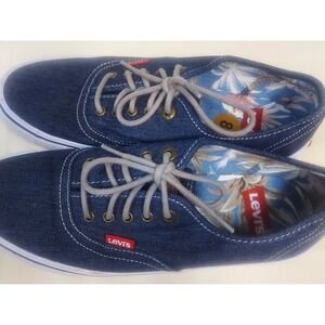 Levi's Denim Sneakers Casual‎ Lace Up Floral Interior Men's Size 8